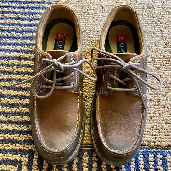 š„¾Menās Chaps leather lace up oxfords size 11.5 - Picture 1 of 9